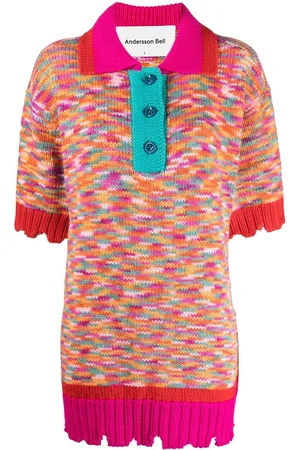 Andersson Bell Knitted short-sleeved polo shirt