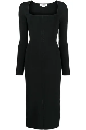Victoria Beckham Fitted square-neck dress
