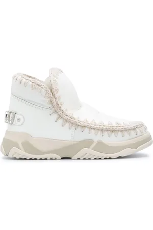 Mou Eskimo whipstitch high-top sneakers