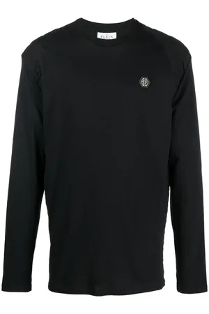 Philipp Plein Logo-embroidered long-sleeved T-shirt