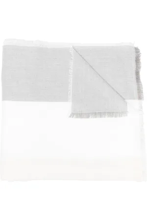 Emporio Armani Tonal-stripe scarf