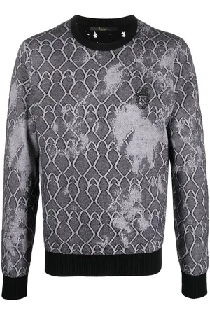 BILLIONAIRE Distressed knitted jumper