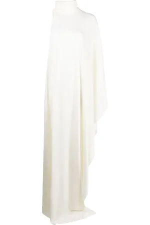 Gia Studios Draped asymmetric one-shoulder gown