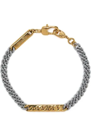 CAPSULE ELEVEN Two-tone curb-chain bracelet