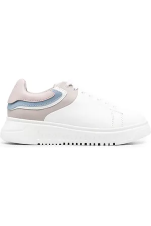 Emporio Armani Embossed-logo low-top sneakers