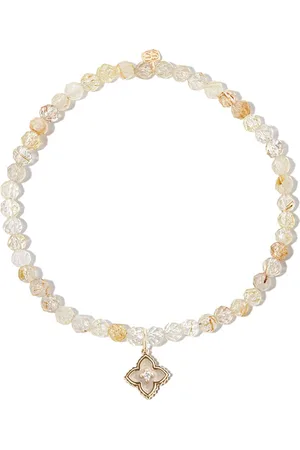 Sydney Evan 14kt yellow mini Moroccan charm beaded bracelet