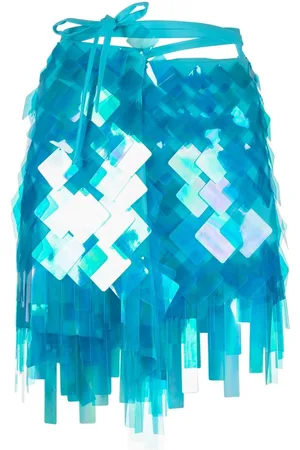 The Attico Aurelie embellished mini skirt