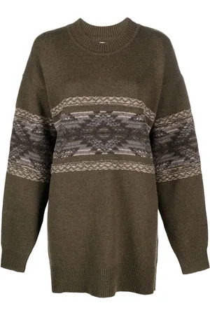 Marant Etoile Avril fair-isle knitted jumper