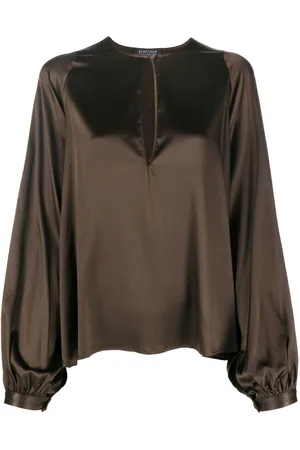 GIANLUCA CAPANNOLO Long-sleeve silk blouse