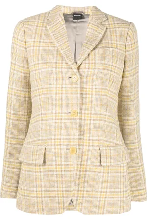 Aspesi Checked single-breasted blazer