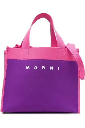 Marni Colour-block canvas tote bag