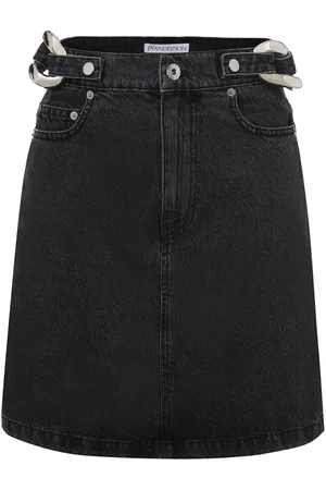 J.W.Anderson Chain-link detail denim skirt