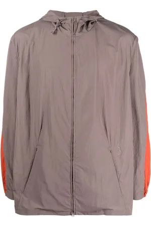Y-3 Colour-block hooded jacket