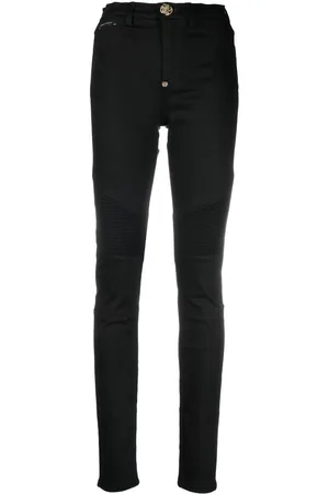 Philipp Plein Biker high-waisted skinny jeans