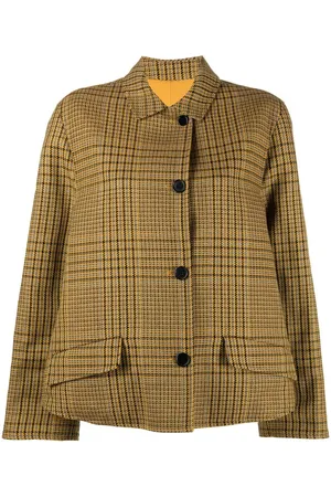 Aspesi Checked single-breasted jacket