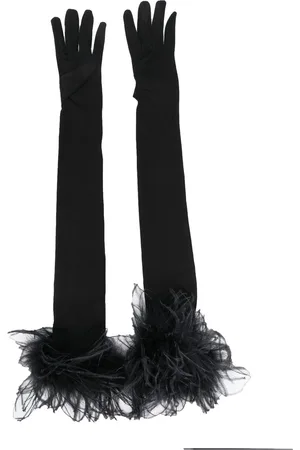 Styland Feather-trim gloves