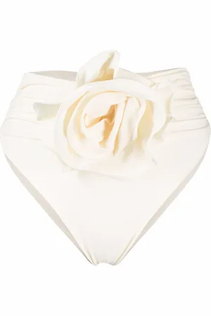 MAGDA BUTRYM Floral-appliqué bikini bottoms
