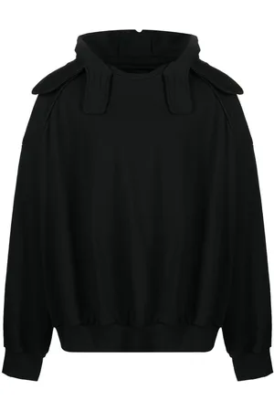 JUUN.J Logo-embroidered cotton hoodie