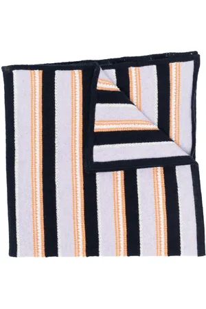 Barrie Striped knitted scarf