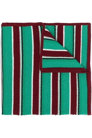 Barrie Striped knitted scarf