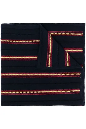 Barrie Striped knitted scarf