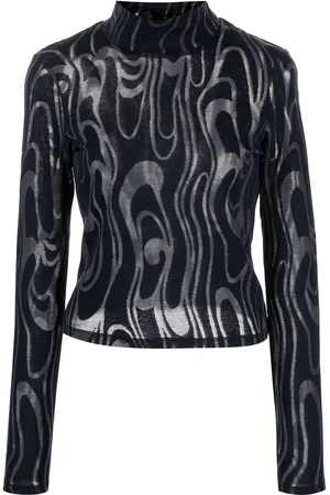 ECKHAUS LATTA Shrunk turtleneck long-sleeve top