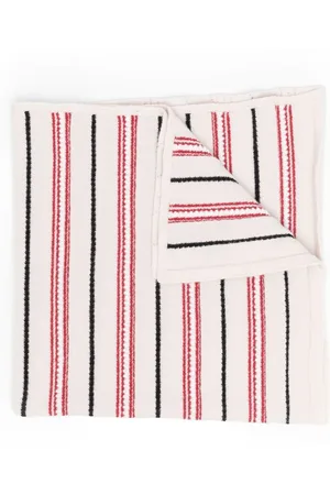 Barrie Striped knitted scarf