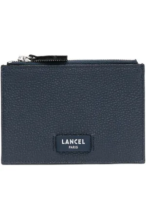 LANCEL Logo-patch leather card holder