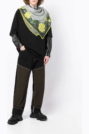 Givenchy Floral-print knitted scarf