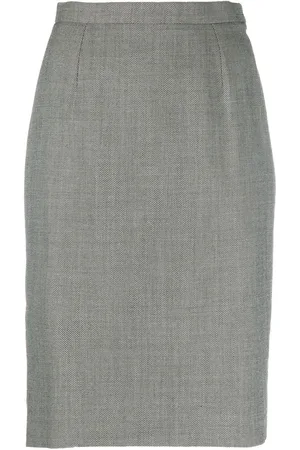 Givenchy 1980s high-waisted pencil skirt