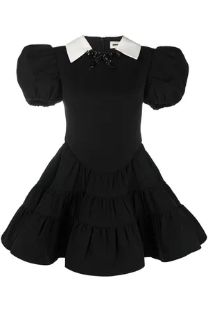 Shushu/Tong Puff-sleeve tiered minidress