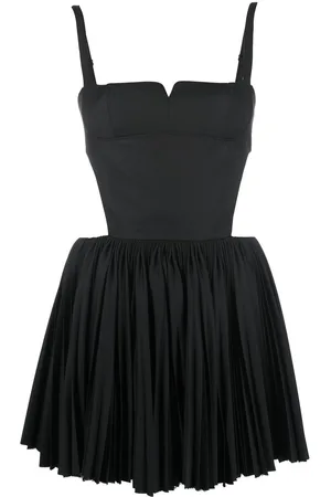 Shushu/Tong Open-back pleated minidress