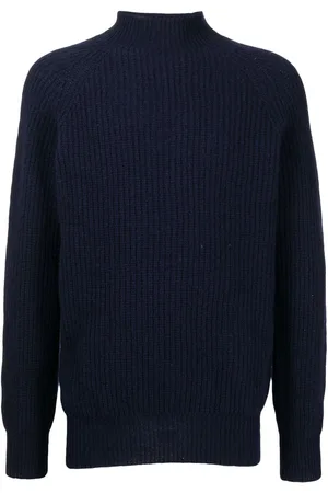 YMC Ribbed mock neck jumper