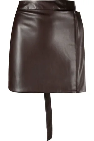 ECKHAUS LATTA High-waisted belted mini skirt