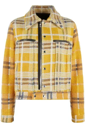 RTA Ivana check bomber jacket