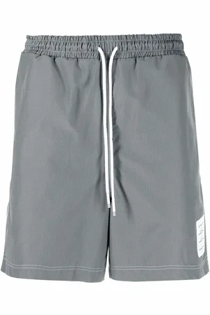 Thom Browne Drawstring-waist track shorts