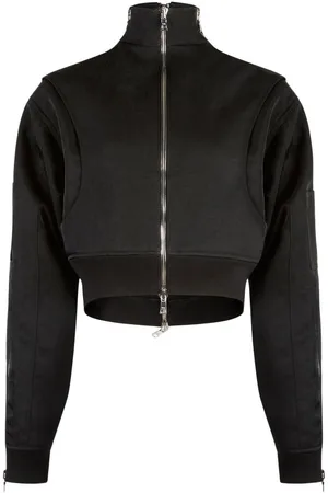 RTA Dulce cropped zip-up jacket