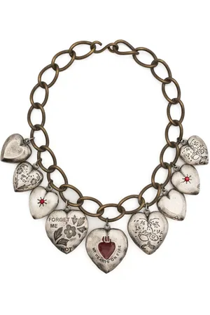 Marni Heart-motif chain necklace
