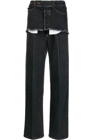 MERYLL ROGGE Disconnected raw-cut jeans