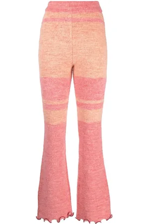 Andersson Bell Stripe-print knitted trousers