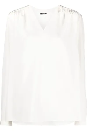 Joseph V-neck silk blouse