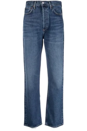 AGOLDE High-waisted straight-leg jeans