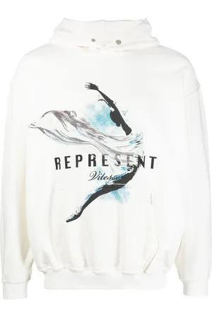 Represent Graphic-print long-sleeve hoodie