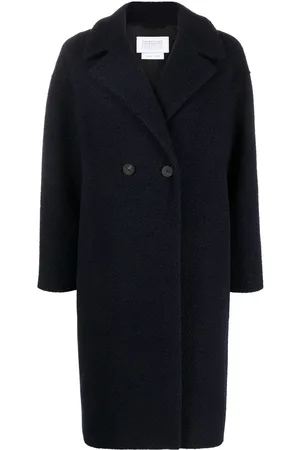 Harris Wharf London Bouclé double-breasted coat