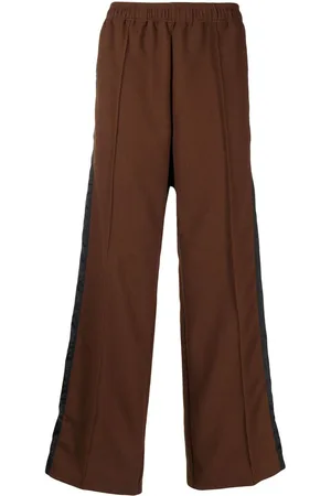 TOGA VIRILIS Side-stripe straight-leg trousers
