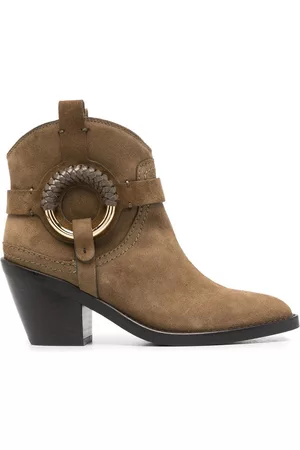 See by Chloé Ženy Kovbojské - Ring-detail cowboy boots