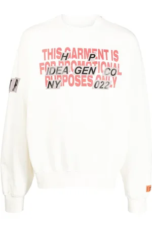Heron Preston Slogan-print long-sleeved sweatshirt