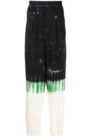 TOGA VIRILIS Tie-dye print straight-leg trousers