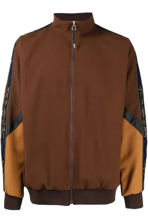 TOGA VIRILIS Colour-block zipped sweater