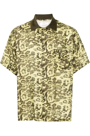 TOGA VIRILIS Leopard print short-sleeve shirt